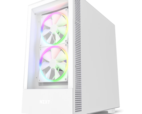 Nova 5 White Gaming PC Front RGB Fans