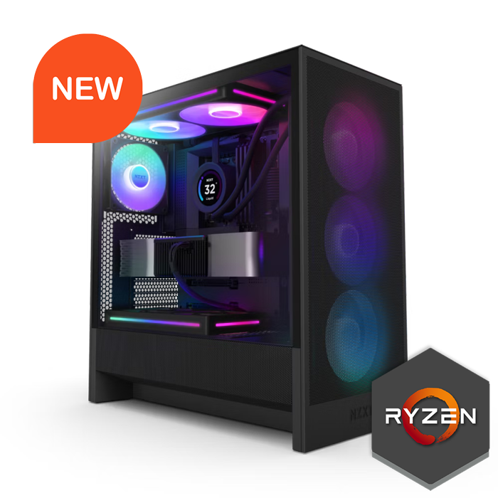 Onyx 5-Black Custom Gaming PC Featured AMD Ryzen New Edition